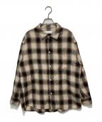 GALLARDA GALANTEガリャルダガランテ）の古着「オンブレチェックシャツ」｜ベージュ