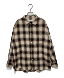 GALLARDA GALANTE（ガリャルダガランテ）の古着「オンブレチェックシャツ」｜ベージュ
