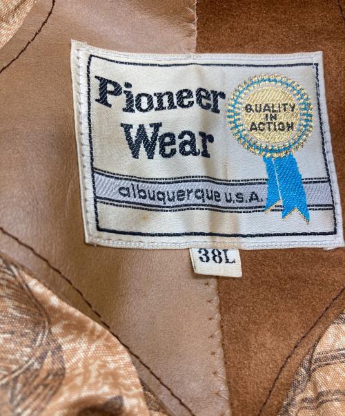 Pioneer（パイオニア）Pioneer (パイオニア) スウェードウエスタンジャケット ブラウン サイズ:38Lの古着・服飾アイテム