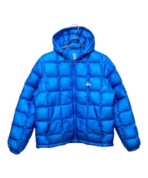 stussy（ステューシー）stussy (ステューシー) ダウンジャケット/MIDWEIGHT HOODED PUFFER ブルー サイズ:Sの古着・服飾アイテム