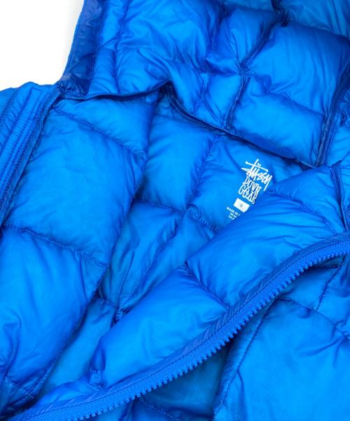 stussy（ステューシー）stussy (ステューシー) ダウンジャケット/MIDWEIGHT HOODED PUFFER ブルー サイズ:Sの古着・服飾アイテム