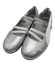 PUMA（プーマ）の古着「SPEEDCAT BALLET METALLIC/スピードキャット バレエ メタリック ウィメンズ」｜シルバー