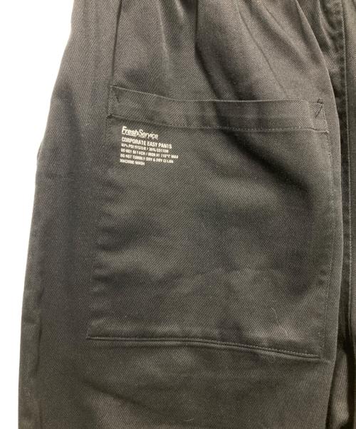 FreshService（フレッシュサービス）FreshService (フレッシュサービス) CORPORATE EASY PANTS/コーポレート イージー パンツ/ポリエステルパンツ ブラック サイズ:Mの古着・服飾アイテム