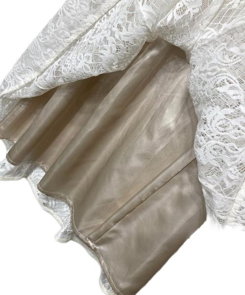 lusteek（ラスティーク）LUSTEEK (ラスティーク) ＬＵレースマーメイドスカート ホワイト サイズ:38の古着・服飾アイテム