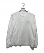 sacai×MADSAKI Embroideryサカイ）の古着「ロングスリーブカットソー」｜ホワイト