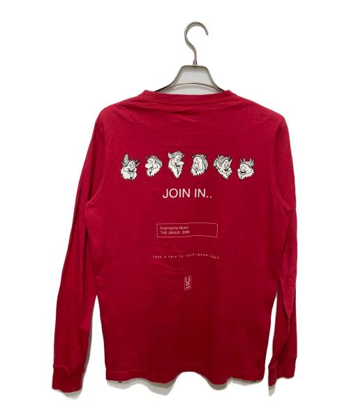 UNDERCOVER（アンダーカバー）UNDERCOVER (アンダーカバー) ロングスリーブカットソー レッド サイズ:2の古着・服飾アイテム