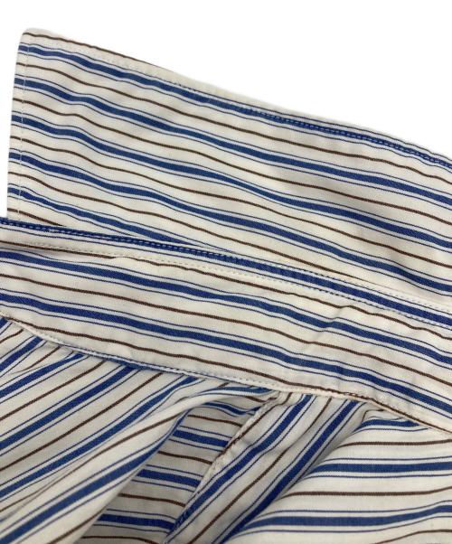 PLAY COMME des GARCONS（プレイコムデギャルソン）PLAY COMME des GARCONS (プレイコムデギャルソン) ストライプシャツ ホワイト×ブルー サイズ:Lの古着・服飾アイテム