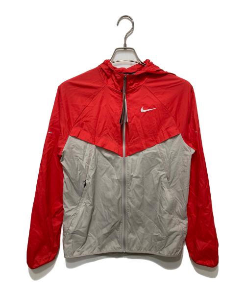 NIKE（ナイキ）NIKE (ナイキ) レペル UV ランニングジャケット レッド×グレー サイズ:Sの古着・服飾アイテム