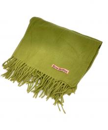 Acne studios（アクネ ストゥディオス）の古着「フリンジウールスカーフ/ウールストール」｜オリーブ