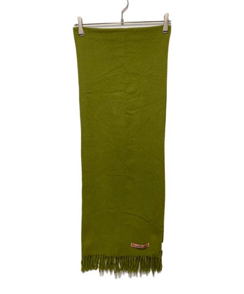 Acne studios（アクネ ストゥディオス）ACNE STUDIOS (アクネ ストゥディオス) フリンジウールスカーフ/ウールストール オリーブ サイズ:200×70㎝の古着・服飾アイテム