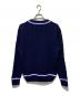 POLO RALPH LAUREN (ポロ・ラルフローレン) プリントVネックニット ネイビー サイズ:L：6000円
