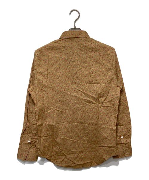 RRL（ダブルアールエル）RRL (ダブルアールエル) フラワー柄ウエスタンシャツ ブラウン サイズ:Mの古着・服飾アイテム