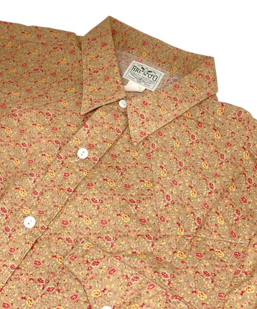 RRL（ダブルアールエル）RRL (ダブルアールエル) フラワー柄ウエスタンシャツ ブラウン サイズ:Mの古着・服飾アイテム