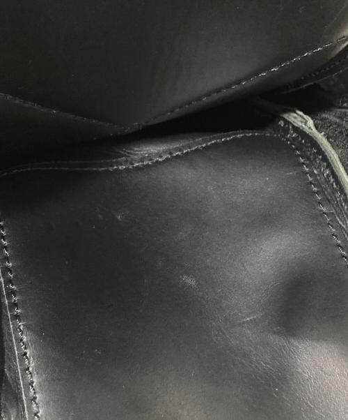 Herz（ヘルツ）Herz (ヘルツ) レザーショルダーバッグ/スクエアレザーリュック ブラックの古着・服飾アイテム