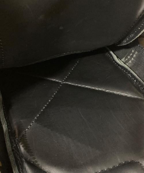 Herz（ヘルツ）Herz (ヘルツ) レザーショルダーバッグ/スクエアレザーリュック ブラックの古着・服飾アイテム