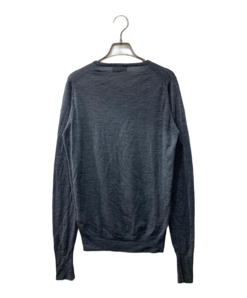 JOHN SMEDLEY（ジョンスメドレー）JOHN SMEDLEY (ジョンスメドレー) Vネックニット グレー サイズ:XSの古着・服飾アイテム