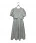 HER LIP TO (ハーリップトゥ) Robertson Tweed Long Dress/ツイード半袖ワンピース ブルー サイズ:S：6000円