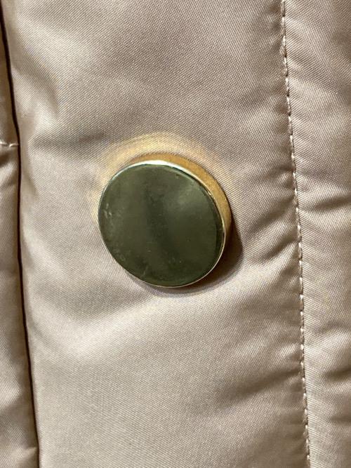 Diagram（ダイアグラム）Diagram (ダイアグラム) フェイクファーリブ袖ロングダウンコート ベージュ サイズ:36の古着・服飾アイテム