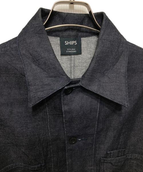 SHIPS（シップス）SHIPS (シップス) セルビッジデニムカバーオール インディゴ サイズ:Lの古着・服飾アイテム
