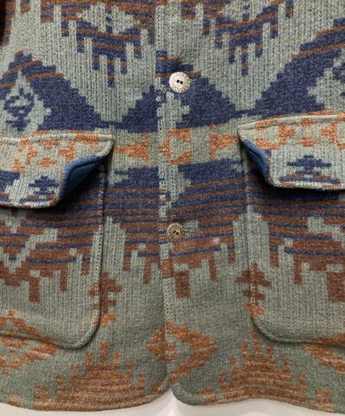 WOOLRICH（ウールリッチ）WOOLRICH (ウールリッチ) ネイティブ柄ウールハンティングジャケット ブラウン サイズ:Lの古着・服飾アイテム