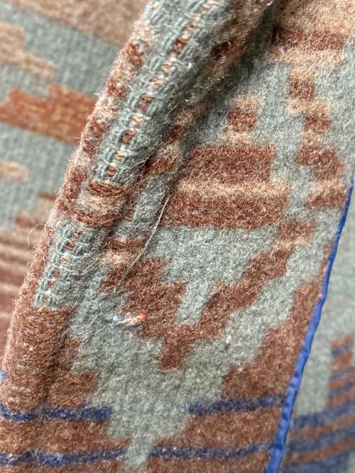 WOOLRICH（ウールリッチ）WOOLRICH (ウールリッチ) ネイティブ柄ウールハンティングジャケット ブラウン サイズ:Lの古着・服飾アイテム