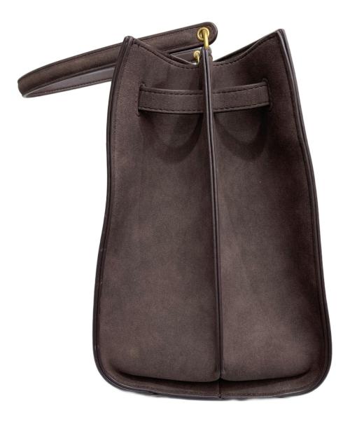 Mila Owen（ミラオーウェン）Mila Owen (ミラオーウェン) ワンハンドルソフトハンドバッグ ブラウンの古着・服飾アイテム