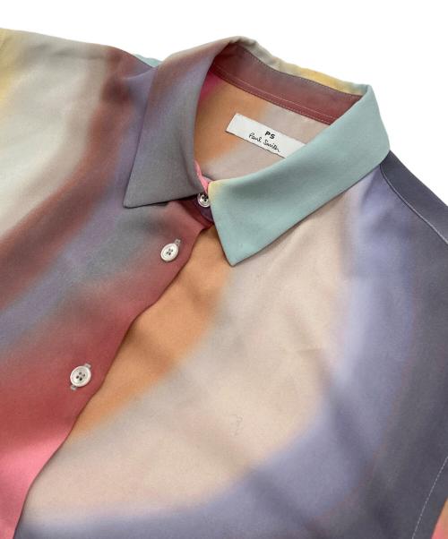 PS Paul Smith（ＰＳポールスミス）PS Paul Smith (ＰＳポールスミス) スプレープリント スワールシャツ マルチカラー サイズ:42の古着・服飾アイテム