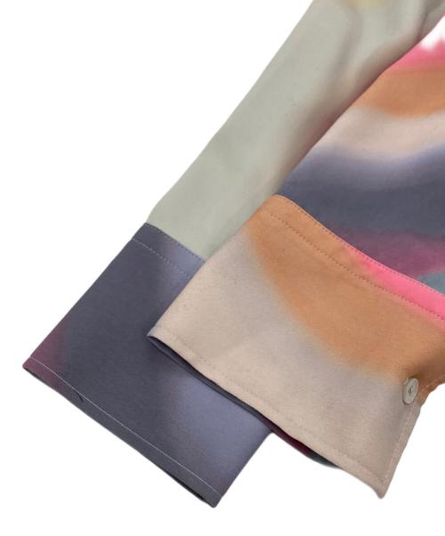 PS Paul Smith（ＰＳポールスミス）PS Paul Smith (ＰＳポールスミス) スプレープリント スワールシャツ マルチカラー サイズ:42の古着・服飾アイテム