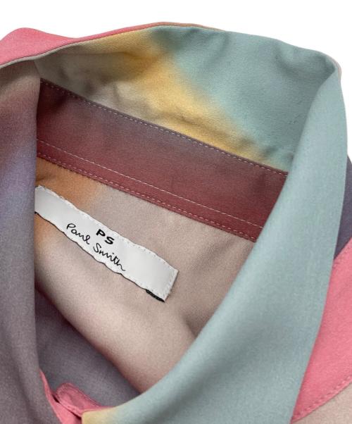 PS Paul Smith（ＰＳポールスミス）PS Paul Smith (ＰＳポールスミス) スプレープリント スワールシャツ マルチカラー サイズ:42の古着・服飾アイテム