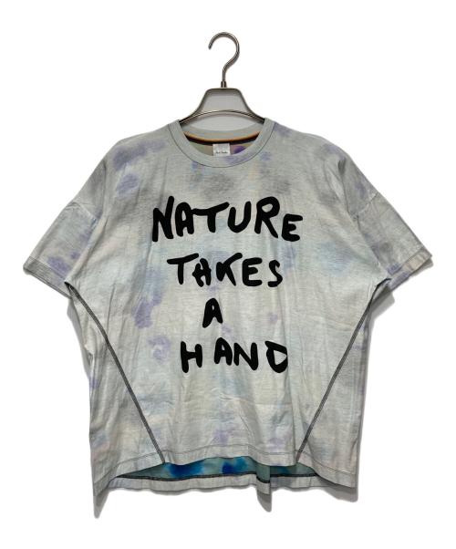 PS Paul Smith（ＰＳポールスミス）PS Paul Smith (ＰＳポールスミス) プリントTシャツ グレー サイズ:Mの古着・服飾アイテム