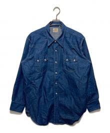 LEVI'S VINTAGE CLOTHING（リーバイス ビンテージ クロージング）の古着「SHORTHORN SAWTOOTH ウエスタンシャツ RIGID /デニムウエスタンシャツ」｜インディゴ