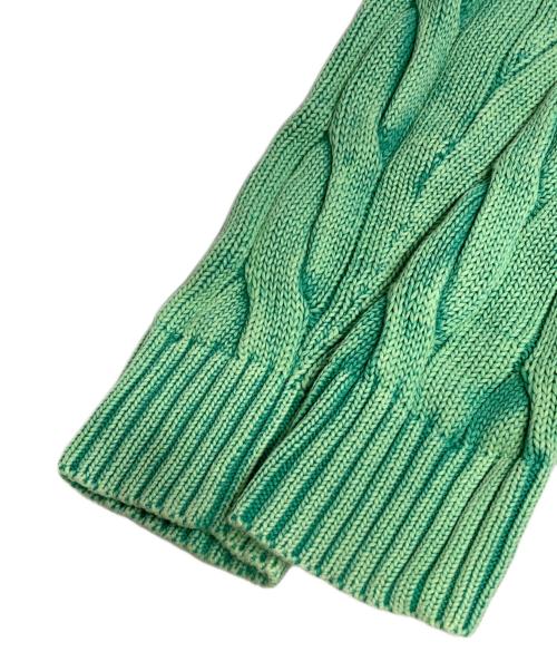 POLO RALPH LAUREN（ポロ・ラルフローレン）POLO RALPH LAUREN (ポロ・ラルフローレン) コットンクルーネックニット グリーン サイズ:Mの古着・服飾アイテム