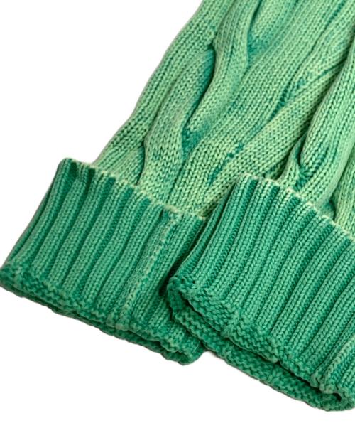 POLO RALPH LAUREN（ポロ・ラルフローレン）POLO RALPH LAUREN (ポロ・ラルフローレン) コットンクルーネックニット グリーン サイズ:Mの古着・服飾アイテム