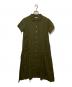 fog linen work（フォグリネンワーク）の古着「半袖リネンワンピース」｜グリーン