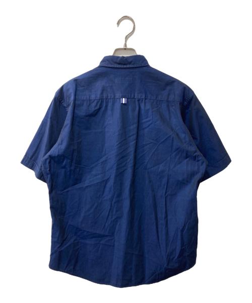 BURBERRY BLACK LABEL（バーバリーブラックレーベル）BURBERRY BLACK LABEL (バーバリーブラックレーベル) 半袖コットンシャツ ネイビー サイズ:3の古着・服飾アイテム