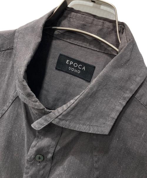 EPOCA UOMO（エポカ ウォモ）EPOCA UOMO (エポカ ウォモ) リネンレーヨンシャツ グレー サイズ:48の古着・服飾アイテム