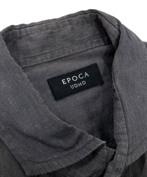 EPOCA UOMO（エポカ ウォモ）EPOCA UOMO (エポカ ウォモ) リネンレーヨンシャツ グレー サイズ:48の古着・服飾アイテム
