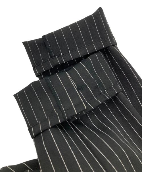 REDYAZEL（レディアゼル）REDYAZEL (レディアゼル) ストライプロングジャケット×トップス×ラップショートパンツ ブラック サイズ:Sの古着・服飾アイテム