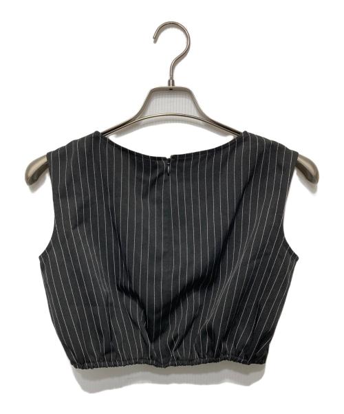 REDYAZEL（レディアゼル）REDYAZEL (レディアゼル) ストライプロングジャケット×トップス×ラップショートパンツ ブラック サイズ:Sの古着・服飾アイテム