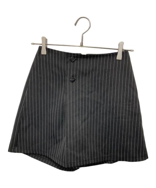 REDYAZEL（レディアゼル）REDYAZEL (レディアゼル) ストライプロングジャケット×トップス×ラップショートパンツ ブラック サイズ:Sの古着・服飾アイテム