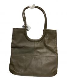 PICONE（ピッコーネ）の古着「やぎ革トートバッグ」｜カーキ