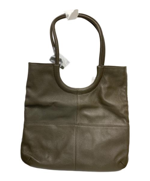 PICONE（ピッコーネ）PICONE (ピッコーネ) やぎ革トートバッグ カーキの古着・服飾アイテム
