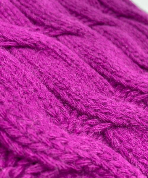 GUCCI（グッチ）GUCCI (グッチ) カシミヤ混マフラー パープルの古着・服飾アイテム