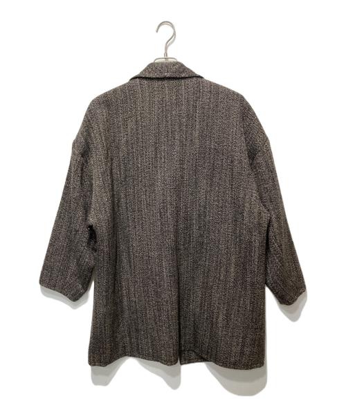 DES PRES（デ プレ）DES PRES (デ プレ) ウールスラブミックス ワイドカラーショートコート グレー サイズ:36の古着・服飾アイテム