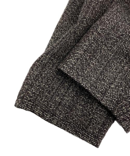 DES PRES（デ プレ）DES PRES (デ プレ) ウールスラブミックス ワイドカラーショートコート グレー サイズ:36の古着・服飾アイテム