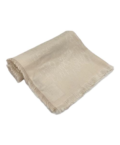 LOEWE（ロエベ）LOEWE (ロエベ) シルクウールスカーフ ベージュの古着・服飾アイテム