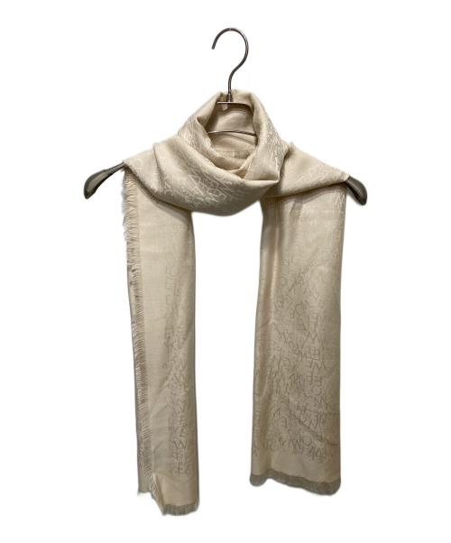 LOEWE（ロエベ）LOEWE (ロエベ) シルクウールスカーフ ベージュの古着・服飾アイテム