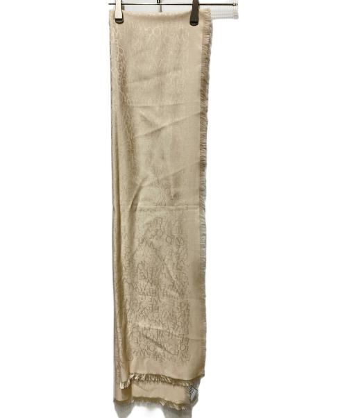LOEWE（ロエベ）LOEWE (ロエベ) シルクウールスカーフ ベージュの古着・服飾アイテム