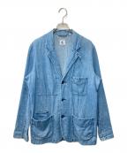 ARPENTEURアルペントール）の古着「リネンデニムカバーオール」｜インディゴ