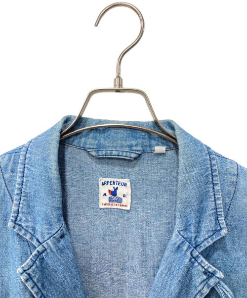 ARPENTEUR（アルペントール）ARPENTEUR (アルペントール) リネンデニムカバーオール インディゴ サイズ:Mの古着・服飾アイテム